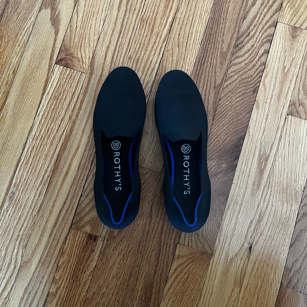 Rothy’s Black Loafers Size 8!